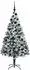 vidaXL Künstlicher Weihnachtsbaum mit Ständer, 300 LEDs, weiß, 180cm (3396963)