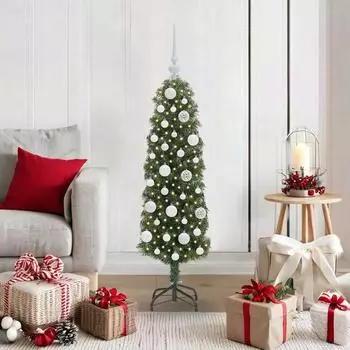 vidaXL K&uuml;nstlicher Weihnachtsbaum mit St&auml;nder, 150 LEDs, gr&uuml;n, 120cm (3394924)
