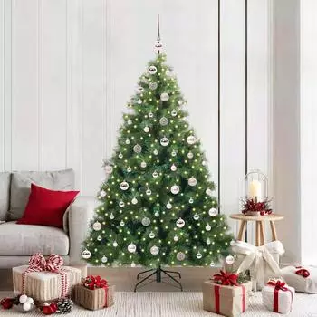 vidaXL K&uuml;nstlicher Weihnachtsbaum 300 LEDs, 180cm, PE/PVC (3397785)
