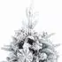 vidaXL Künstlicher Scharnier-Weihnachtsbaum schneebedeckt, weiß, 120cm (8721288279705)