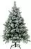 Costway Künstlicher Weihnachtsbaum mit Schnee, 136cm, 150 warmweiße LEDs (OY46530PQ)
