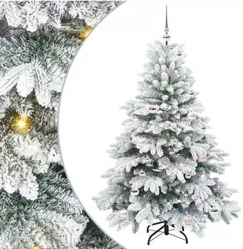 vidaXL K&uuml;nstlicher Weihnachtsbaum 150cm, 150 LEDs, PE/PVC (3397603)
