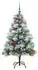 vidaXL Künstlicher Weihnachtsbaum grün/weiß, 150cm (3395177)