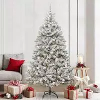 vidaXL K&uuml;nstlicher Weihnachtsbaum 210 cm 300 LEDs Warmes Wei&szlig;