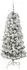 vidaXL Künstlicher Klappbarer Weihnachtsbaum grün und weiß 150cm (3395588)