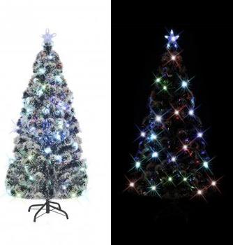 vidaXL Künstlicher Weihnachtsbaum LED-Licht 210cm