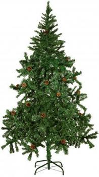 vidaXL Künstlicher Weihnachtsbaum mit Tannenzapfen 180cm