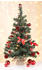 Gravidus 20 LED Christbaum geschmückt rot 75cm (g-7105)