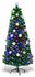 Costway LED-Weihnachtsbaum beleuchtet 150cm grün mit Glasfaser-Farbwechsler