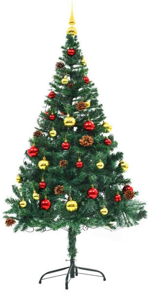 vidaXL Künstlicher Weihnachtsbaum geschmückt 150cm (246392)