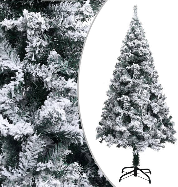 vidaXL Artifical Christmas Tree with Flocked Snow