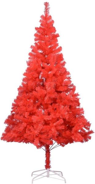 vidaXL Künstlicher Weihnachtsbaum mit Ständer rot 210 cm (321008)