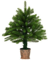 vidaXL K&uuml;nstlicher Weihnachtsbaum Naturgetreue Nadeln 65 cm Gr&uuml;n