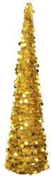 vidaXL Künstlicher Pop-Up-Weihnachtsbaum gold 180 cm (320984)