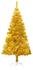 vidaXL Künstlicher Weihnachtsbaum mit Ständer gold 150 cm (321009)