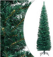 Vidaxl K&uuml;nstlicher Weihnachtsbaum Schlank Mit St&auml;nder Gr&uuml;n 240 Cm Pvc
