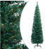 vidaXL Schlanker Künstlicher Weihnachtsbaum mit Ständer grün 240cm (320952)