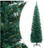 vidaXL Schlanker Künstlicher Weihnachtsbaum mit Ständer grün 210cm (320951)