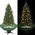 vidaXL Schneiender Weihnachtsbaum mit Schirmfuß grün 190 cm (284337)