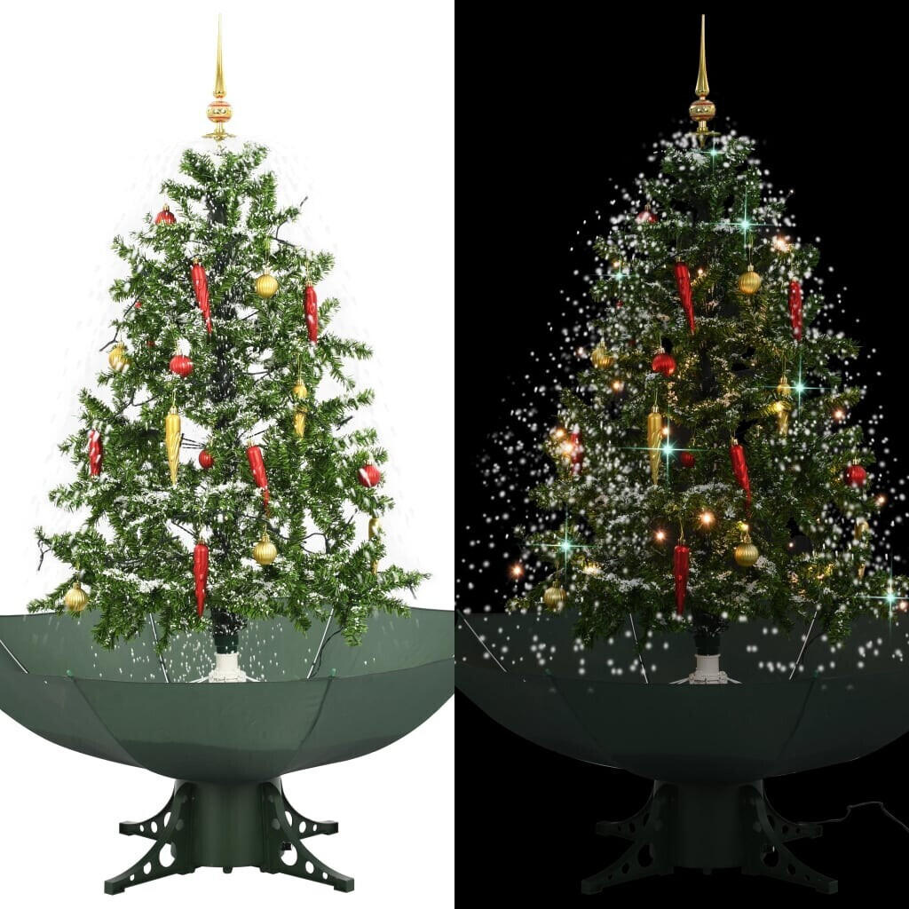 vidaXL Schneiender Weihnachtsbaum mit Schirmfuß grün Erfahrungen: 43 Bewertungen