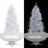 vidaXL Schneiender Weihnachtsbaum mit Schirmfuß weiß 190 cm (284338)