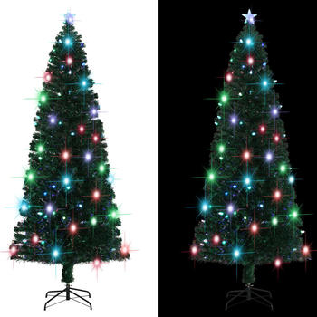 vidaXL Künstlicher Weihnachtsbaum mit Ständer/LED 240 cm Fiberoptik (284304)