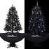 vidaXL Schneiender Weihnachtsbaum mit Schirmfuß schwarz 170 cm (289933)