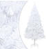 vidaXL Künstlicher Weihnachtsbaum mit Dicken Zweigen weiß 210 cm (321040)