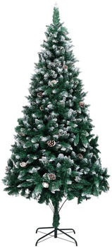 vidaXL Künstlicher Weihnachtsbaum mit Zapfen und Schnee 240 cm (321018)