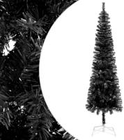 vidaXL Schlanker Weihnachtsbaum Schwarz 180 cm