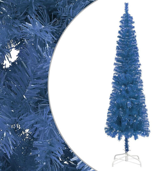 vidaXL Schlanker Weihnachtsbaum blau 180 cm (329224)