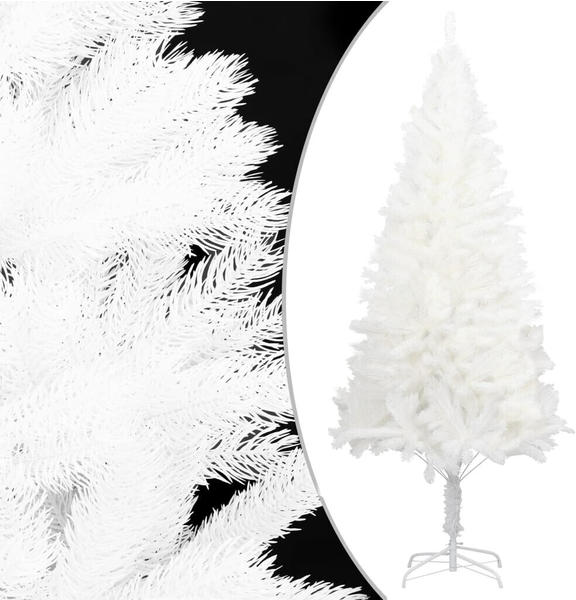 vidaXL Künstlicher Weihnachtsbaum Naturgetreue Nadeln weiß 180 cm (321023)