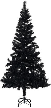 vidaXL Künstlicher Weihnachtsbaum mit Ständer schwarz 120 cm (329179)