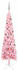 vidaXL Schlanker Weihnachtsbaum mit LEDs & Kugeln Rosa 240 cm (3078110)