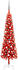 vidaXL Schlanker Weihnachtsbaum mit LEDs & Kugeln rot 180 cm (3078123)