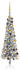 vidaXL Weihnachtsbaum Schlank mit LEDs & Kugeln silber 120 cm (3078049)