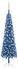 vidaXL Schlanker Weihnachtsbaum mit LEDs & Kugeln blau 240 cm (3078079)