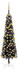 vidaXL Weihnachtsbaum Schlank mit LEDs & Kugeln schwarz 180 cm (3078031)