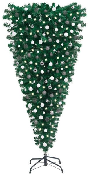 vidaXL Künstlicher Weihnachtsbaum Umgekehrt LEDs & Kugeln 240 cm (3078100)