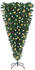 vidaXL Künstlicher Weihnachtsbaum Kopfüber mit LEDs & Kugeln 240 cm (3078018)