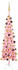 vidaXL Weihnachtsbaum Schlank mit LEDs & Kugeln Rosa 120 cm (3078024)