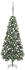 vidaXL Künstlicher Weihnachtsbaum mit LEDs, Kugeln & Zapfen 210 cm (3077894)