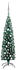vidaXL Künstlicher Weihnachtsbaum Schlank mit LEDs & Kugeln grün 120cm (3077898)