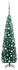 vidaXL Künstlicher Weihnachtsbaum Schlank mit LEDs & Kugeln grün 180cm (3077900)