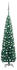 vidaXL Künstlicher Weihnachtsbaum Schlank mit LEDs & Kugeln grün 240cm (3077902)