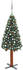 vidaXL Weihnachtsbaum Schlank mit LEDs & Kugeln grün 180 cm (3077909)