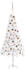vidaXL Künstlicher Eck-Weihnachtsbaum LEDs & Kugeln weiß 150 cm (3077958)