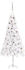 vidaXL Künstlicher Eck-Weihnachtsbaum LEDs & Kugeln weiß 240 cm (3077961)