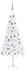 vidaXL Künstlicher Eck-Weihnachtsbaum LEDs & Kugeln weiß 210 cm (3077970)