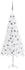 vidaXL Künstlicher Eck-Weihnachtsbaum LEDs & Kugeln weiß 240 cm (3077971)
